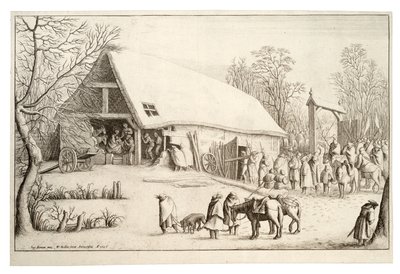 王たちの礼拝 作： Wenceslaus Hollar